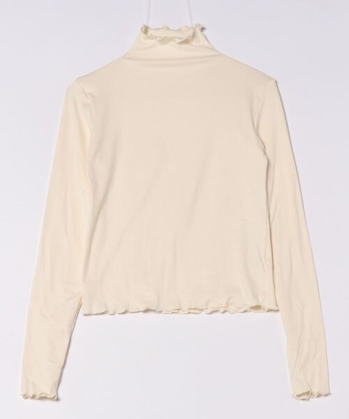 STYLEBLOCK（スタイルブロック）の「メロー加工トップス（Tシャツ/カットソー・レディース・オフホワイト/ブラック/ブラウン系その他/ロイヤルブルー/パープル/レッド/グリーン/ピンク/ホワイト・FREE）」の12枚目の写真