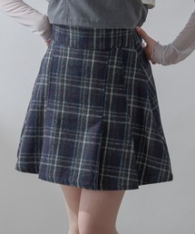 Ambre Neige | assortment plaid mini skirt pants / アソートチェック柄ミニスカパン(スカート)