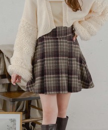 Ambre Neige | アソートチェック柄ミニスカパン/WEB/EC限定商品(スカート)