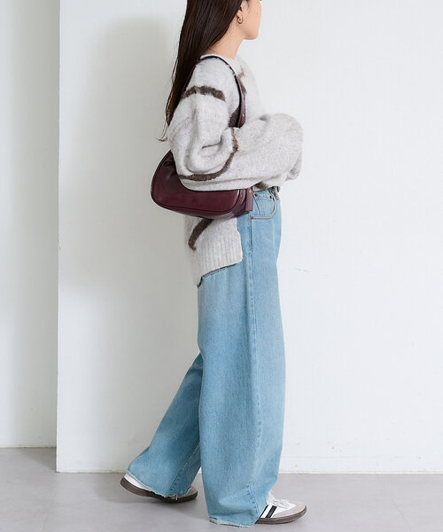 CIAOPANIC TYPY（チャオパニックティピー）の「ニュアンス柄シャギーニット（ニット/セーター・レディース・ブラウン/アイボリー/チャコールグレー・ONE SIZE）」の9枚目の写真