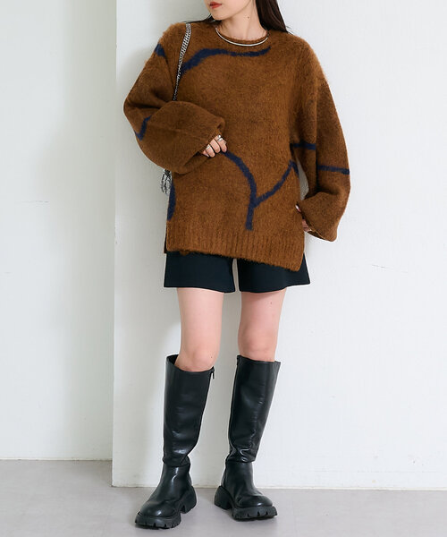 CIAOPANIC TYPY チャオパニックティピー シャギースタンドカラー CIAOPANIC TYPY チャオパニックティピー シャギースタンドカラー