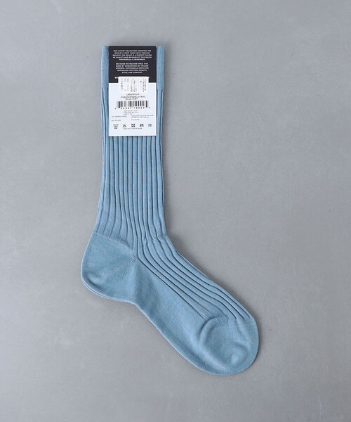 UNITED ARROWS（ユナイテッドアローズ）の「＜Pantherella＞ 5796/リブソックス（ソックス/靴下・メンズ・オリーブ/ライトブルー/ワインレッド/ブラウン/ダークグレー/オレンジ/ネイビー・S）」の5枚目の写真