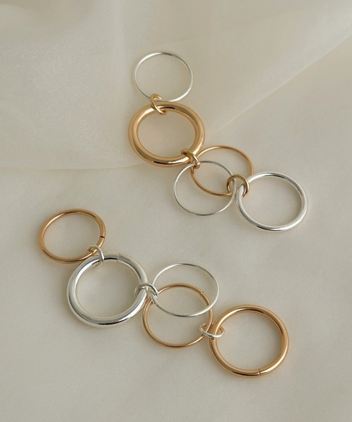 wlw リング リン Silver Rainbow Moonstone Earrings - Victoria (Blue Gem