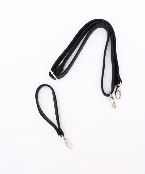 JACKROSE(ジャックローズ)の「【2WAY】Wライダースサコッシュ&クラッチバック(クラッチバッグ・メンズ・ブラック/ホワイト・フリー)」の4枚目の写真