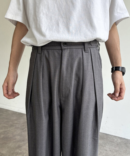 CPCM(シーピーシーエム)の「ヘリンボーンタックスラックス(その他パンツ・メンズ・ベージュ/ネイビー/ブラック/グレー・LARGE/MEDIUM)」の19枚目の写真
