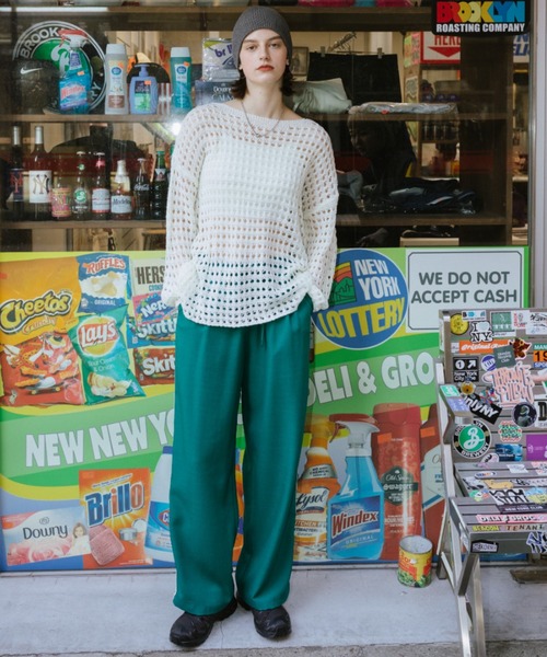 Auntie Rosa Holiday（アンティローザホリデー）の「サイドラインイージースラックスパンツ / サイズ展開あり（その他パンツ・レディース・グリーン/ネイビー/ブラック・SMALL/MEDIUM）」の4枚目の写真