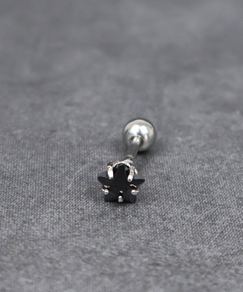 4INT.(フォイント)の「キュービック スターモチーフ ボディピアス 16G(片耳用) / サージカルステンレス316L (金属アレルギー対応)(ピアス(片耳用)・メンズ・ブラック/クリア・5/4/3)」の18枚目の写真