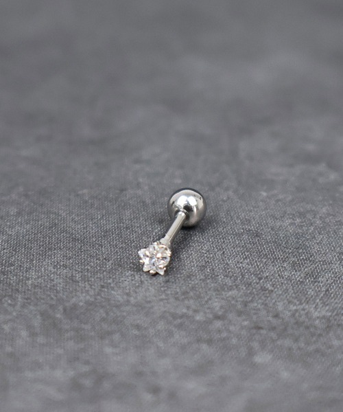 4INT.(フォイント)の「キュービック スターモチーフ ボディピアス 16G(片耳用) / サージカルステンレス316L (金属アレルギー対応)(ピアス(片耳用)・メンズ・ブラック/クリア・5/4/3)」の22枚目の写真