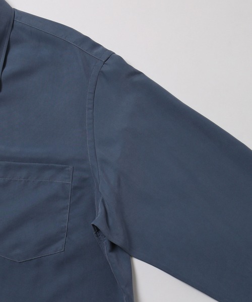 ADAM ET ROPE'(アダムエロペ)の「リラックス ドレープ レーヨン レギュラーカラーシャツ / ロングシーズン着用可能(シャツ/ブラウス・メンズ・ブラック/ブルー系その他5/キナリ/グリーン系その他2・L/M)」の12枚目の写真