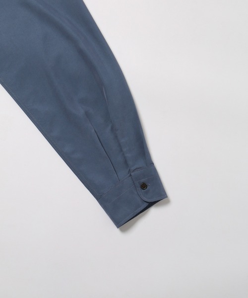 ADAM ET ROPE'(アダムエロペ)の「リラックス ドレープ レーヨン レギュラーカラーシャツ / ロングシーズン着用可能(シャツ/ブラウス・メンズ・ブラック/ブルー系その他5/キナリ/グリーン系その他2・L/M)」の13枚目の写真