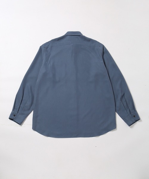 ADAM ET ROPE'(アダムエロペ)の「リラックス ドレープ レーヨン レギュラーカラーシャツ / ロングシーズン着用可能(シャツ/ブラウス・メンズ・ブラック/ブルー系その他5/キナリ/グリーン系その他2・L/M)」の14枚目の写真
