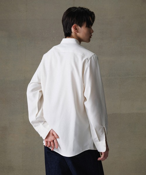 ADAM ET ROPE'(アダムエロペ)の「リラックス ドレープ レーヨン レギュラーカラーシャツ / ロングシーズン着用可能(シャツ/ブラウス・メンズ・ブラック/ブルー系その他5/キナリ/グリーン系その他2・L/M)」の9枚目の写真