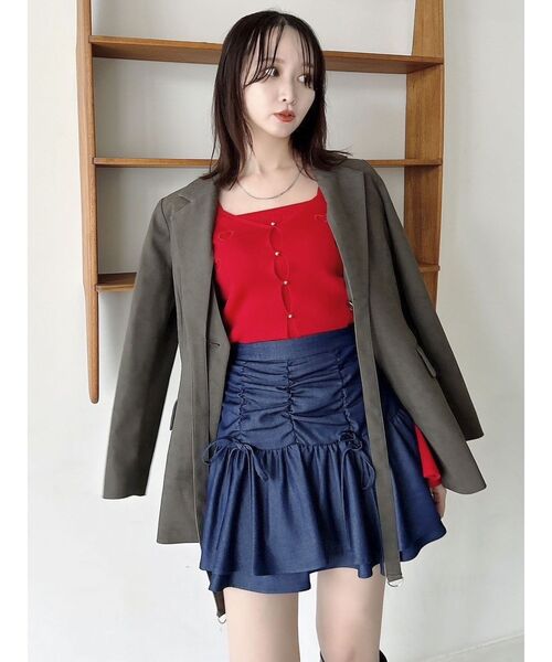 dazzlin(ダズリン)の「【セットアップ対応】シングルテーラードジャケット(テーラードジャケット・レディース・アイボリー/ブラウン/オフホワイト/ピンク/チャコールグレー・FREE)」の18枚目の写真