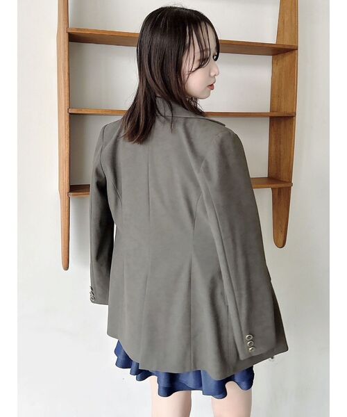 dazzlin(ダズリン)の「【セットアップ対応】シングルテーラードジャケット(テーラードジャケット・レディース・アイボリー/ブラウン/オフホワイト/ピンク/チャコールグレー・FREE)」の19枚目の写真