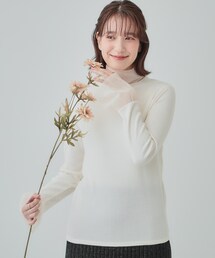 SHOO・LA・RUE | 【S-LL】チュール切替リブインナートップス(Tシャツ/カットソー)