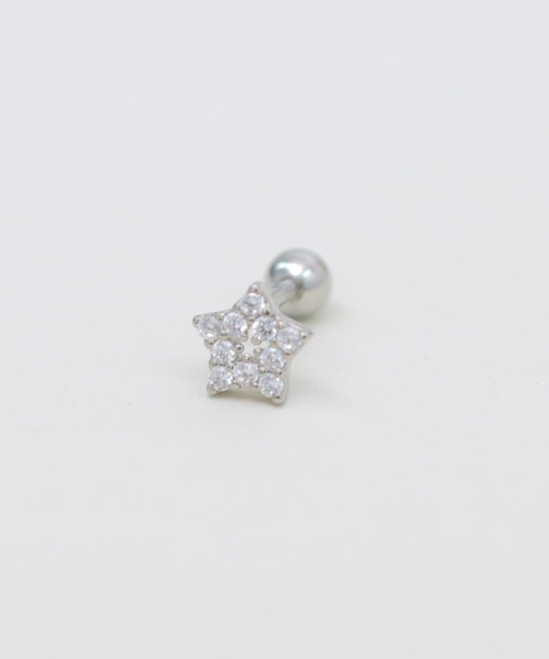 LINFA (リンファ)の「片耳用 サージカルステンレス ビジュースターピアス(ピアス(片耳用)・レディース・ピンクゴールド/シルバー/ゴールド・FREE)」の2枚目の写真