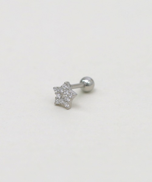 LINFA (リンファ)の「片耳用 サージカルステンレス ビジュースターピアス(ピアス(片耳用)・レディース・ピンクゴールド/シルバー/ゴールド・FREE)」の4枚目の写真