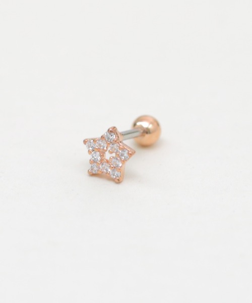 LINFA (リンファ)の「片耳用 サージカルステンレス ビジュースターピアス(ピアス(片耳用)・レディース・ピンクゴールド/シルバー/ゴールド・FREE)」の12枚目の写真