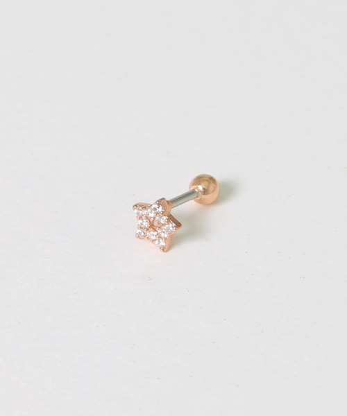 LINFA (リンファ)の「片耳用 サージカルステンレス ビジュースターピアス(ピアス(片耳用)・レディース・ピンクゴールド/シルバー/ゴールド・FREE)」の14枚目の写真