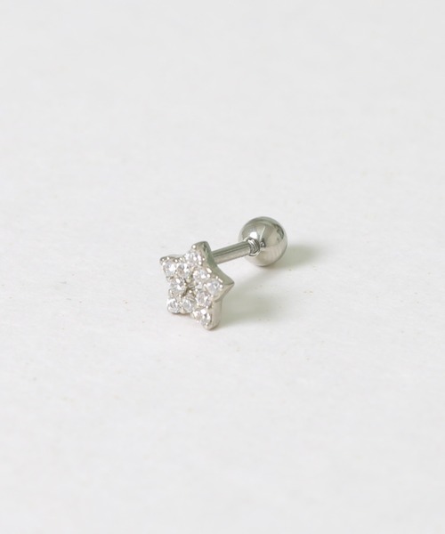 LINFA (リンファ)の「片耳用 サージカルステンレス ビジュースターピアス(ピアス(片耳用)・レディース・ピンクゴールド/シルバー/ゴールド・FREE)」の15枚目の写真