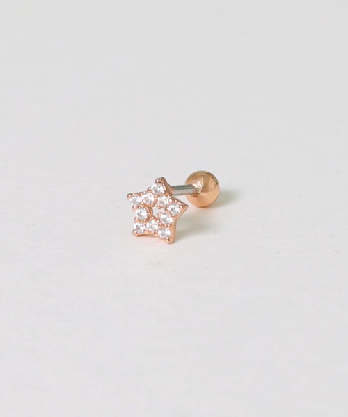 LINFA (リンファ)の「片耳用 サージカルステンレス ビジュースターピアス(ピアス(片耳用)・レディース・ピンクゴールド/シルバー/ゴールド・FREE)」の16枚目の写真
