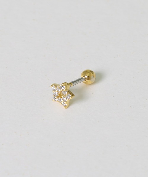 LINFA (リンファ)の「片耳用 サージカルステンレス ビジュースターピアス(ピアス(片耳用)・レディース・ピンクゴールド/シルバー/ゴールド・FREE)」の18枚目の写真