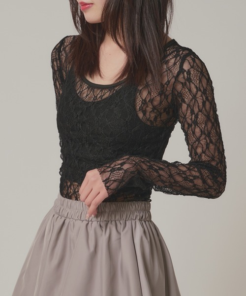 Sheer Lace Tops / シア―レーストップス（Tシャツ/カットソー
