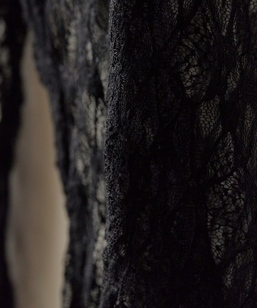 AO2(アオズ)の「Sheer Lace Tops / シア―レーストップス(Tシャツ/カットソー・レディース・ブラック/ホワイト・FREE)」の19枚目の写真