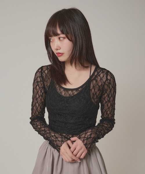 APRILPOOLDAY★日本未上陸★SHARON LACE TOP レーストップ 単品 APRILPOOLDAY☆日本未上陸☆SHARON LACE TOP & SKIRT SET