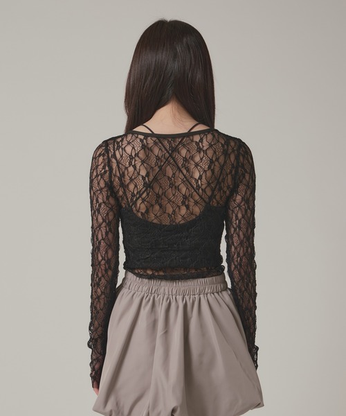 Sheer Lace Tops / シア―レーストップス（Tシャツ/カットソー