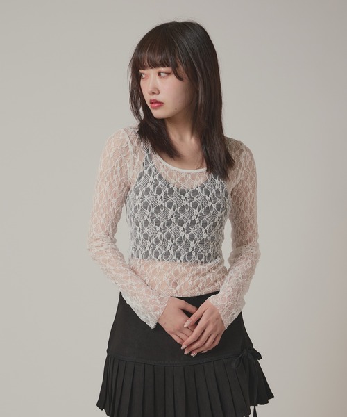 Sheer Lace Tops / シア―レーストップス（Tシャツ/カットソー