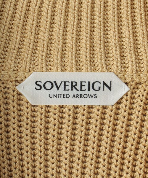 SOVEREIGN（ソブリン）の「＜SOVEREIGN＞ローゲージ アゼ ドライバーズニット（ニット/セーター・メンズ・ブラック/ベージュ・M/L/S）」の19枚目の写真