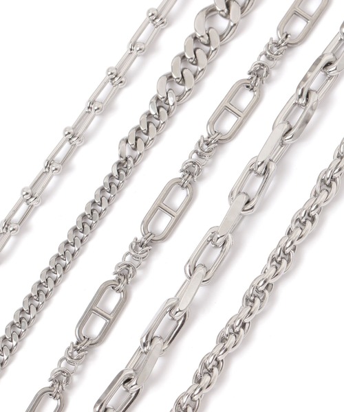 GLOBAL WORK(グローバルワーク)の「UNISEX/ステンレスデザインブレスレット/289708(ブレスレット・メンズ・シルバー系5/シルバー系1/シルバー系2/シルバー系3/シルバー系4・FREE)」の11枚目の写真