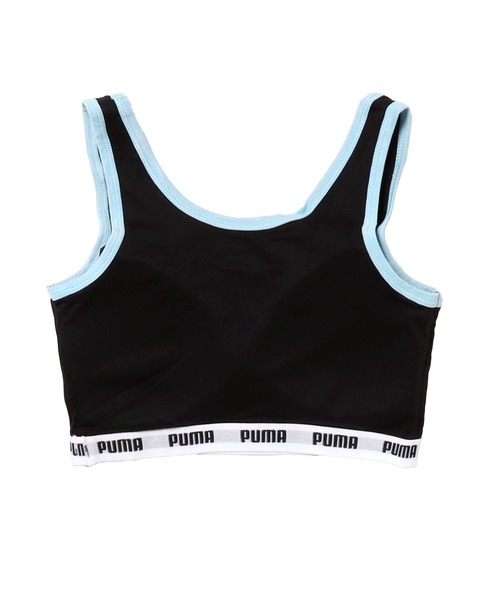 PUMA（プーマ）の「PUMA プーマ ガールズ ブランドロゴ RENU カップ付き ブラトップ スポーツブラ 快適インナー アンダーウェア（スポーツブラ・キッズ・ピンク/ネイビー/ブラック・150/160/140/165）」の4枚目の写真
