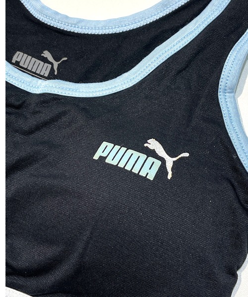 PUMA（プーマ）の「PUMA プーマ ガールズ ブランドロゴ RENU カップ付き ブラトップ スポーツブラ 快適インナー アンダーウェア（スポーツブラ・キッズ・ピンク/ネイビー/ブラック・150/160/140/165）」の8枚目の写真