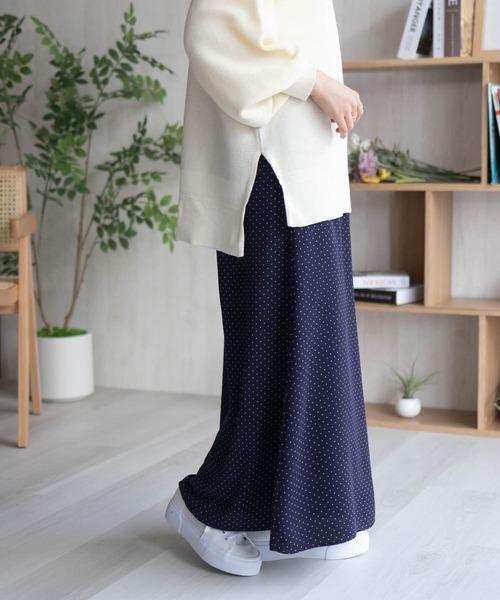 HusHusH（ハッシュアッシュ）の「HusHusH ドット柄フレアスカート（スカート・レディース・ネイビー系/ブラック系/ホワイト系・L/M）」の16枚目の写真