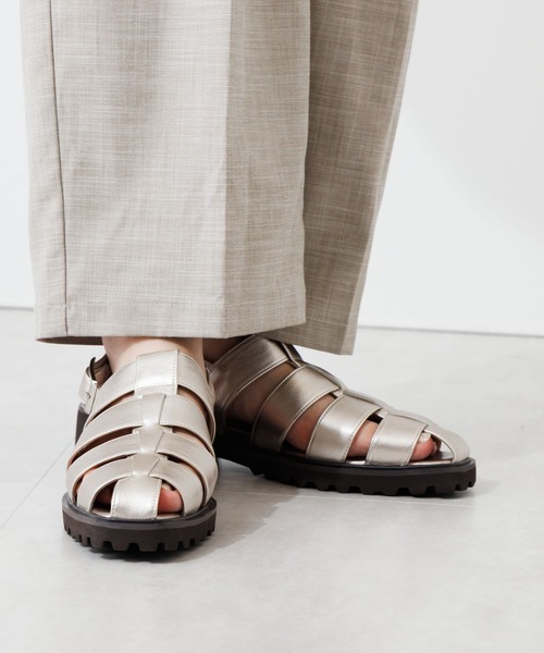 HIMIKO ヒミコ トラックソール グルカサンダル 本革 フラットサンダル Made in Japan】【HIMIKO】トラックソールグルカサンダル/651204