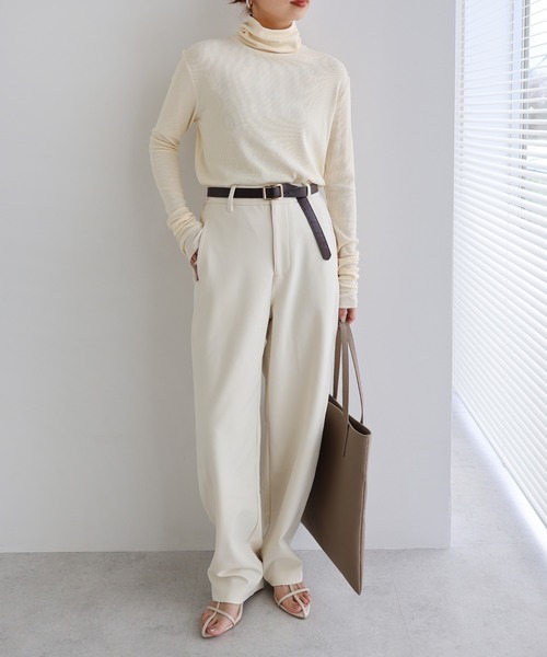 セール】ダブルクロスカーブパンツ（スラックス）｜evernavy（エバー