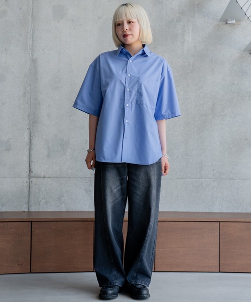 パンツ OVER WAIST SWITCHING DENIM Jieda（ジエダ）の「SWITCHING OVER DENIM（デニムパンツ）」 - WEAR