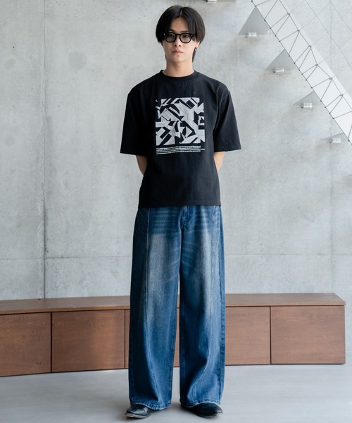 パンツ OVER WAIST SWITCHING DENIM 25 Switching over denim / スイッチングオーバーデニム（デニム