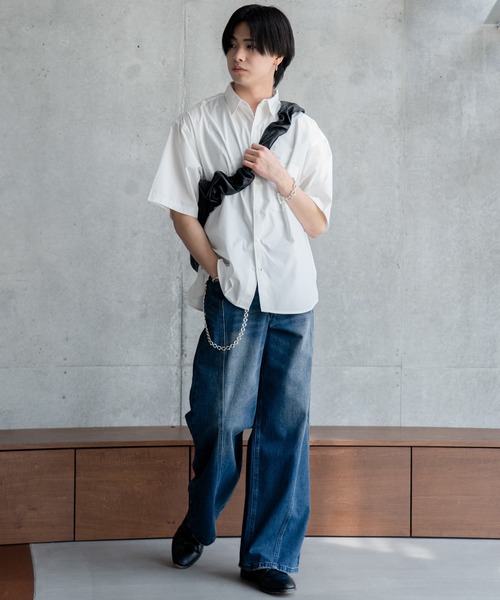 パンツ OVER WAIST SWITCHING DENIM 25 Switching over denim / スイッチングオーバーデニム（デニム