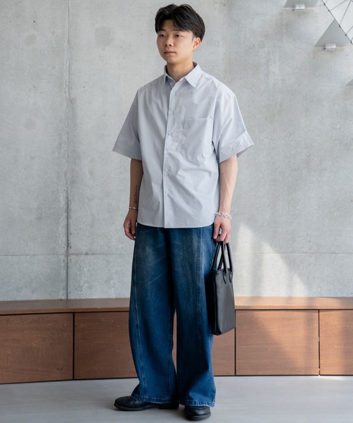 パンツ OVER WAIST SWITCHING DENIM Switching over denim / スイッチングオーバーデニム（デニム