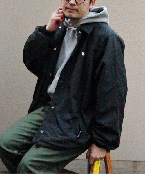 GYMPHLEX（ジムフレックス）の「GYMPHLEX/ジムフレックス　ハーフコート　HALF COAT　GY-A0685 RNW（ナイロンジャケット・メンズ・オリーブ/ブラック・M/L）」の12枚目の写真