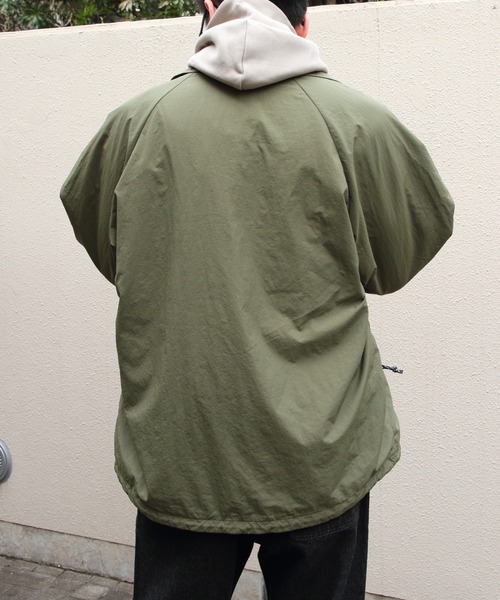 GYMPHLEX（ジムフレックス）の「GYMPHLEX/ジムフレックス　ハーフコート　HALF COAT　GY-A0685 RNW（ナイロンジャケット・メンズ・オリーブ/ブラック・M/L）」の16枚目の写真