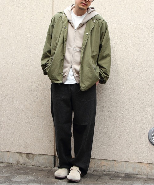 GYMPHLEX（ジムフレックス）の「GYMPHLEX/ジムフレックス　ハーフコート　HALF COAT　GY-A0685 RNW（ナイロンジャケット・メンズ・オリーブ/ブラック・M/L）」の17枚目の写真