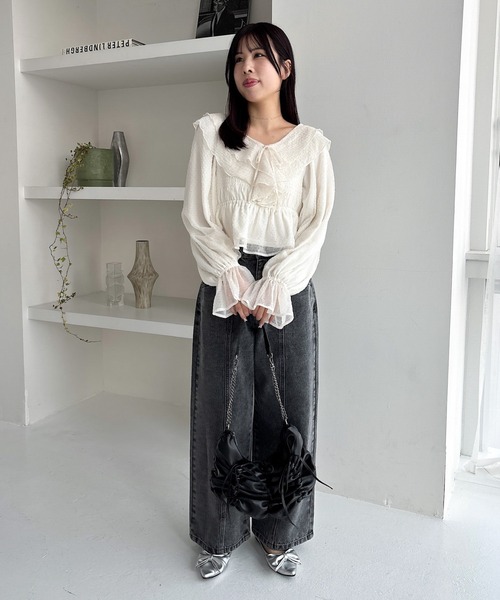 セール】リボンポケットデニムパンツ 319866（デニムパンツ）｜Heather