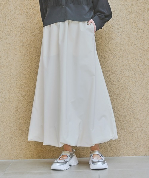 LAKOLE（ラコレ）の「バルーンスカート / 318996（スカート・レディース・グレー/ブラック/アイボリー・FREE）」の2枚目の写真