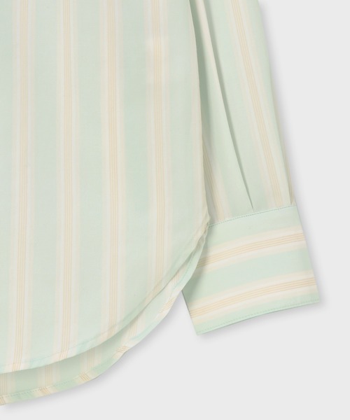 Psycho Bunny（サイコバニー）の「[WOMEN]ストライプ シャツ（シャツ/ブラウス・レディース・ライトブルー/ライトイエロー・FREE）」の8枚目の写真