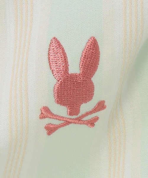 Psycho Bunny（サイコバニー）の「[WOMEN]ストライプ シャツ（シャツ/ブラウス・レディース・ライトブルー/ライトイエロー・FREE）」の10枚目の写真