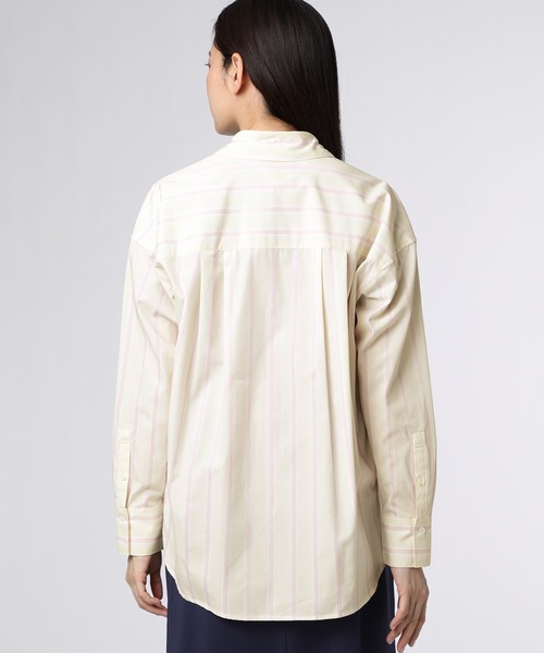 Psycho Bunny（サイコバニー）の「[WOMEN]ストライプ シャツ（シャツ/ブラウス・レディース・ライトブルー/ライトイエロー・FREE）」の12枚目の写真